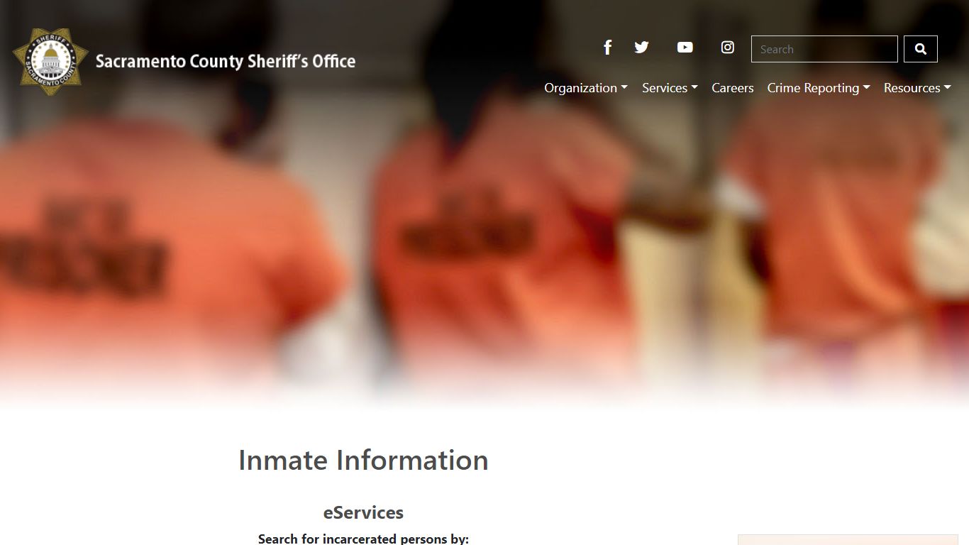 Sac Sheriff - Inmate Information - Sacramento County Sheriff's Department